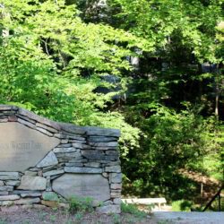 Stone Sign In Nature Setting