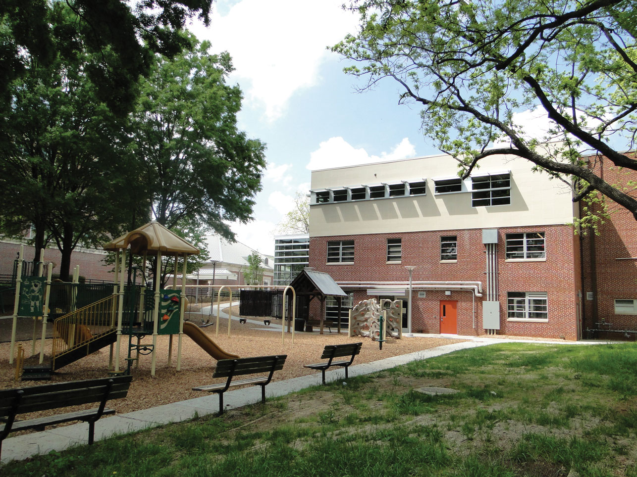 Playground behind Decatur Recreation Center