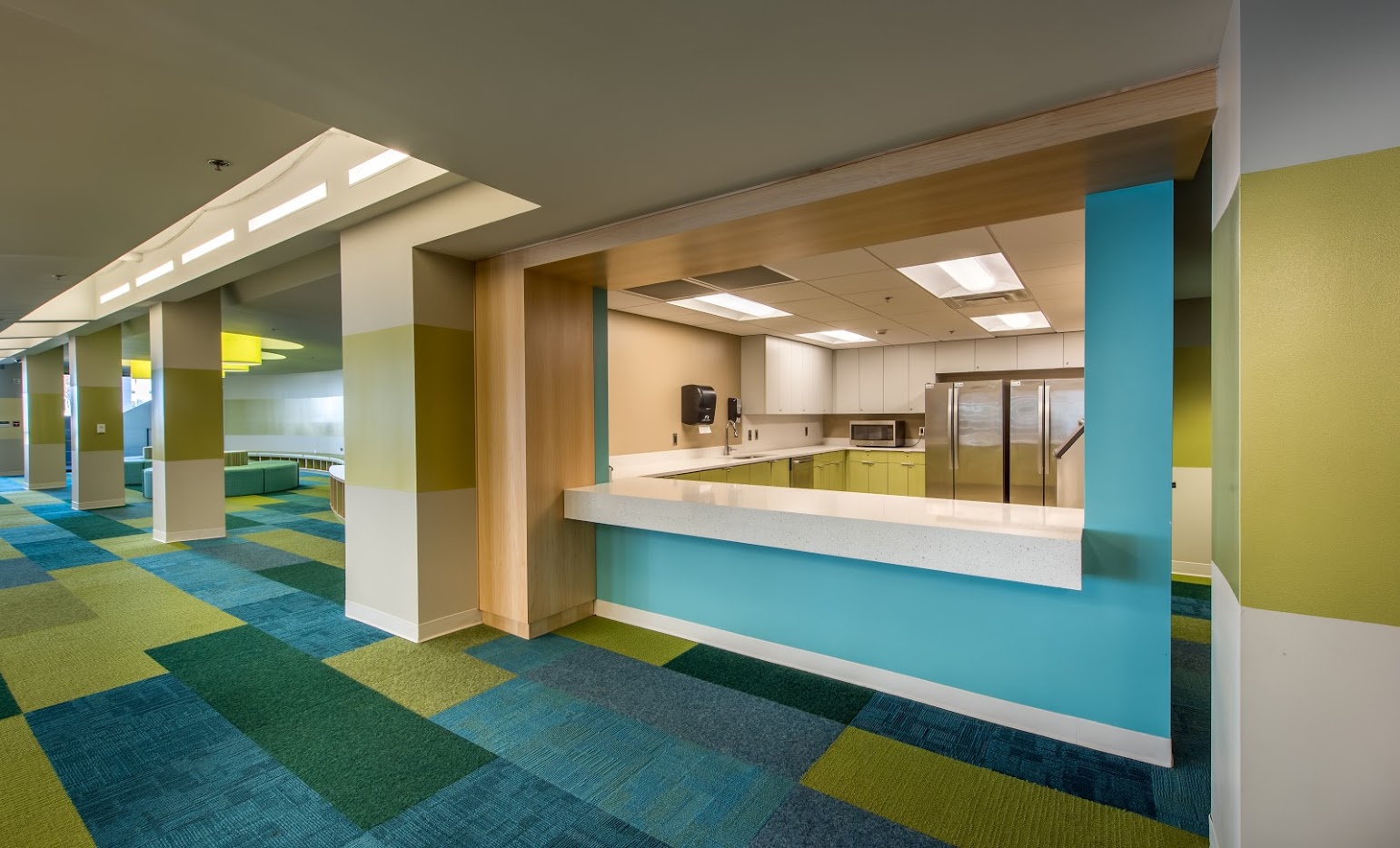 Ebster Recreation Center interior hallway