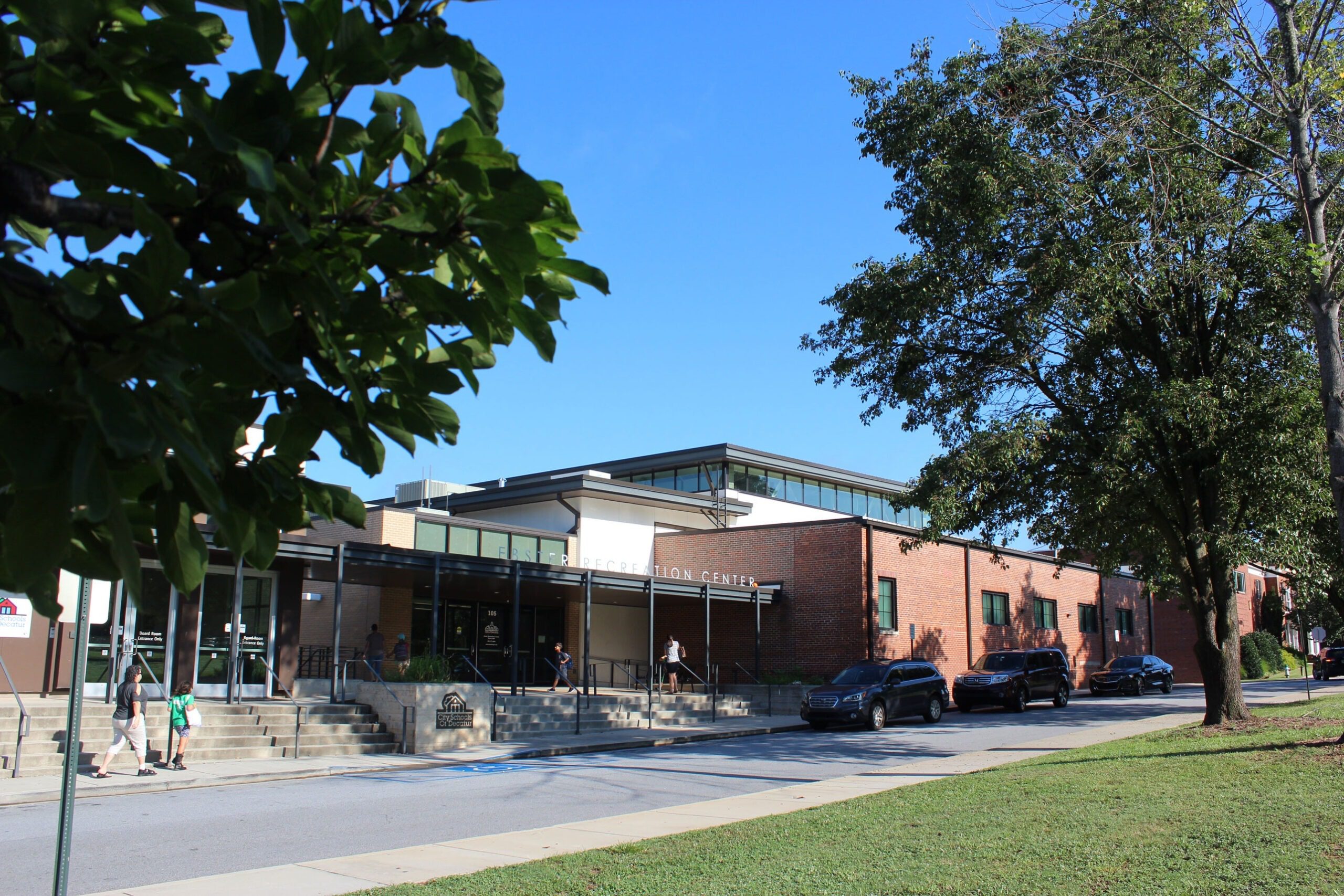 Ebster Recreation Center entrance exterior