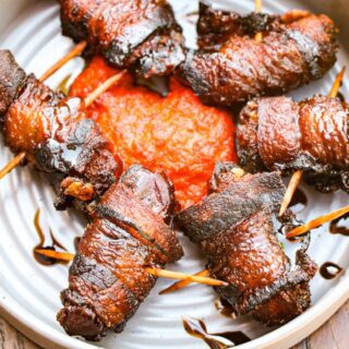 bacon wrapped dates at Iberian Pig