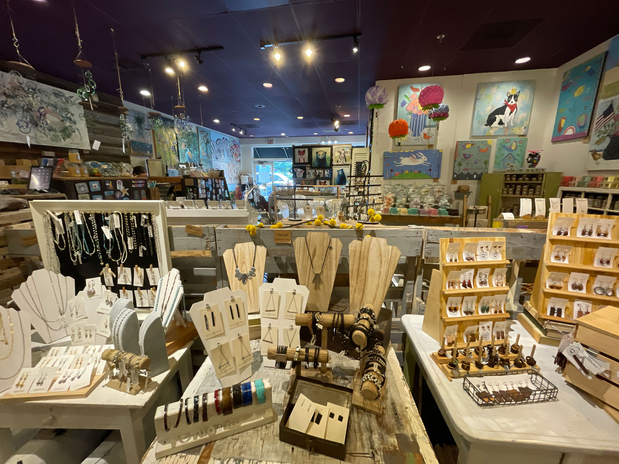 jewelry display inside Wild Oats & Billy Goats